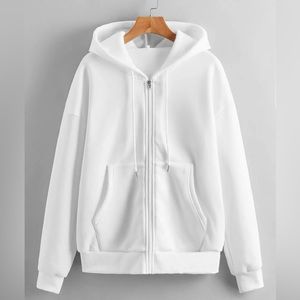 SHEIN zip up thermal lined hoodie 🤍